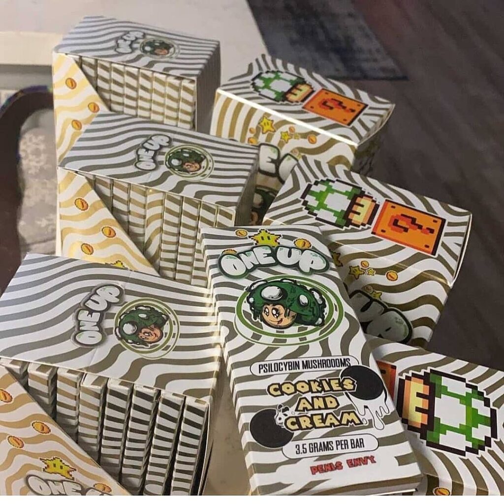 One Up Mushroom Cookies and Cream